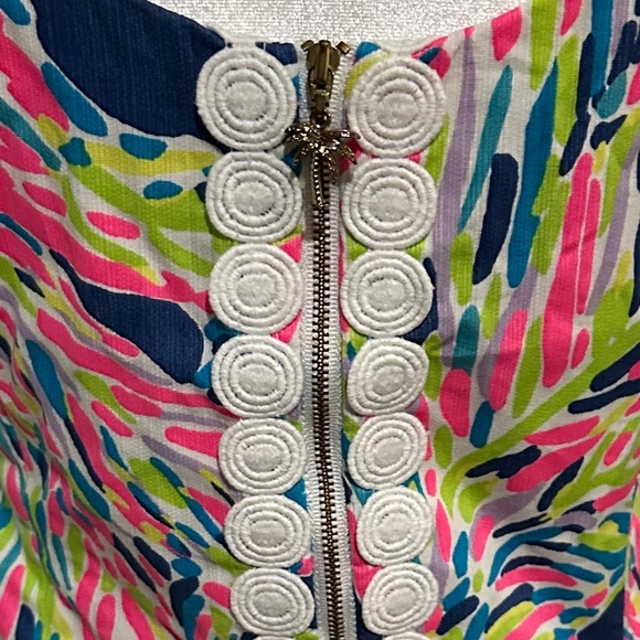 Lilly Pulitzer Indigo Palm Reader sleeveless shift dress size 6 - Picture 3 of 6